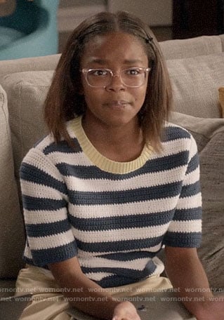 Diane’s striped knitted top on Black-ish