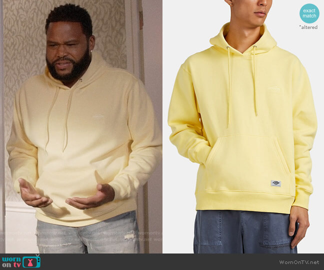 Dickies Construct Cotton-Blend Oversized Hoodie worn by Andre Johnson (Anthony Anderson) on Black-ish