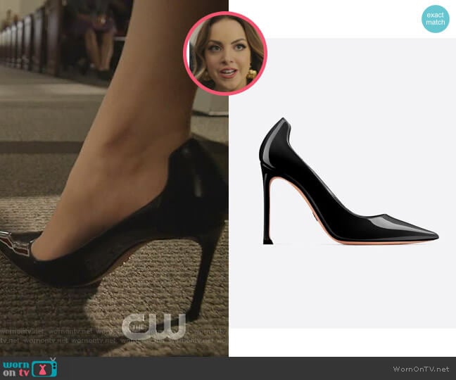 Dior D-Moi Patent High-Heeled Shoe worn by Fallon Carrington (Elizabeth Gillies) on Dynasty