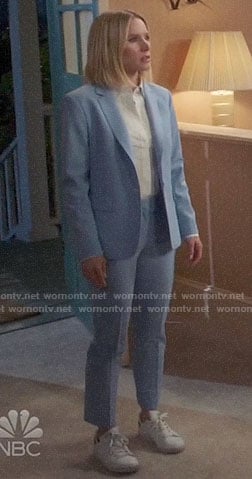 Eleanor’s light blue suit on The Good Place