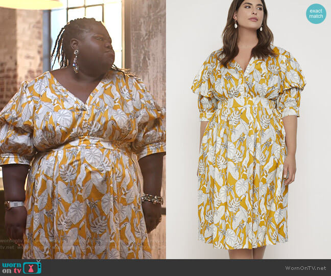 Eloquii Puff Sleeve Dress worn by Becky (Gabourey Sidibe) on Empire