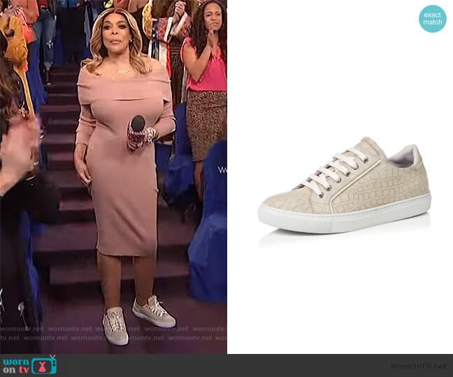 Emme Cadeau Nadia Sneakers worn by Wendy Williams on The Wendy Williams Show
