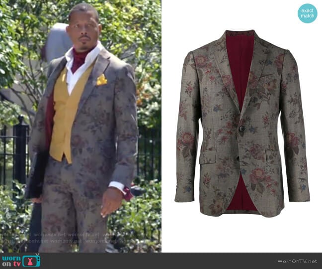 Etro Floral-Print Blazer worn by Lucious Lyon (Terrence Howard) on Empire