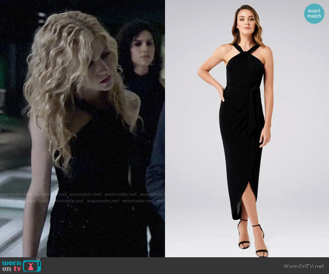Ever New Jasmine Glitter Twist Dress worn by Mia Smoak (Katherine McNamara) on Arrow