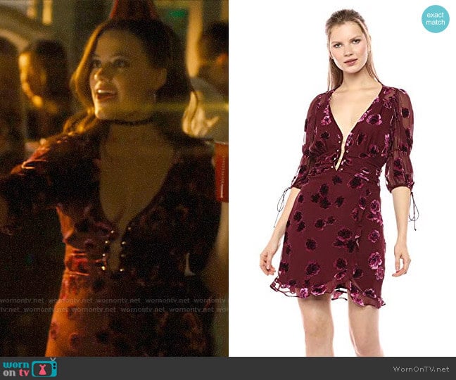 For Love & Lemons Sophie Mini Dress worn by Maggie Vera (Sarah Jeffery) on Charmed