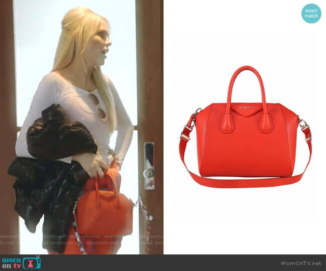 Givenchy Mini Antigona Sugar Leather Satchel worn by Kameron Westcott on The Real Housewives of Dallas