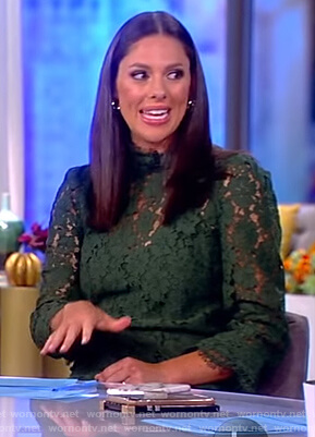 Abby’s green lace dress on The View