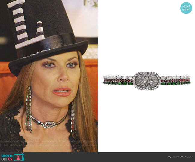 Gucci Crystal Web Choker worn by LeeAnne Locken on The Real Housewives of Dallas