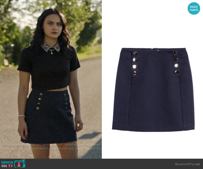 H&M Short Skirt worn by Veronica Lodge (Camila Mendes) on Riverdale
