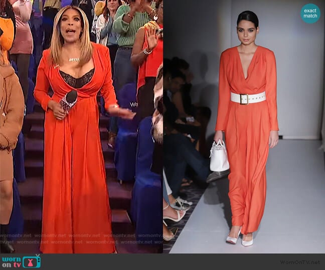 Jovana Louis Spring / Summer 2020 Collection worn by Wendy Williams on The Wendy Williams Show