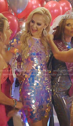 Kameron’s sequin short sleeve dress on The Real Housewives of Dallas