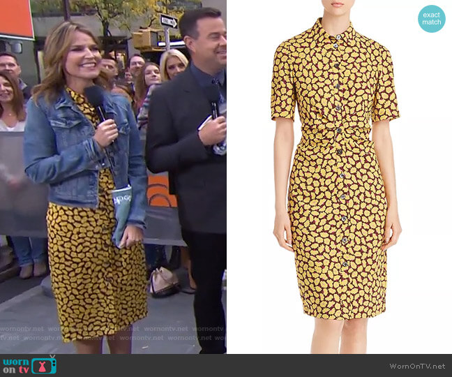 Kate Spade Sunny Bloom Shirtdress worn by Savannah Guthrie on Today