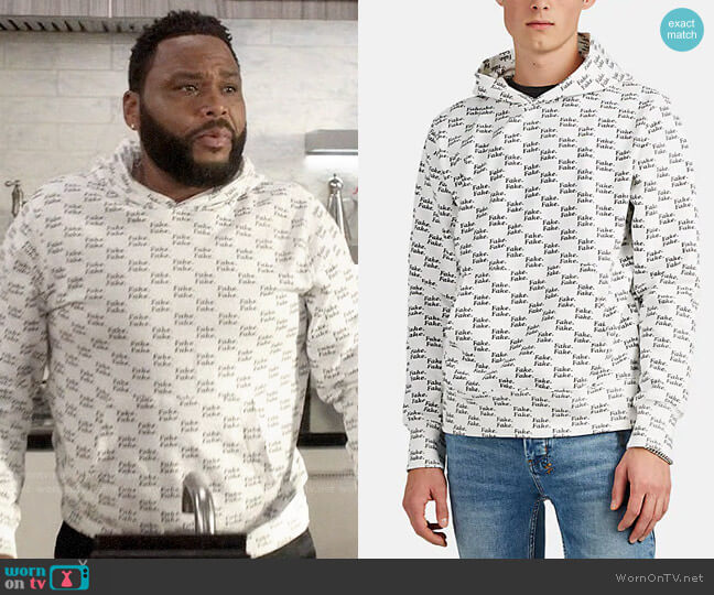 Ksubi Fake Cotton Terry Hoodie worn by Andre Johnson (Anthony Anderson) on Black-ish
