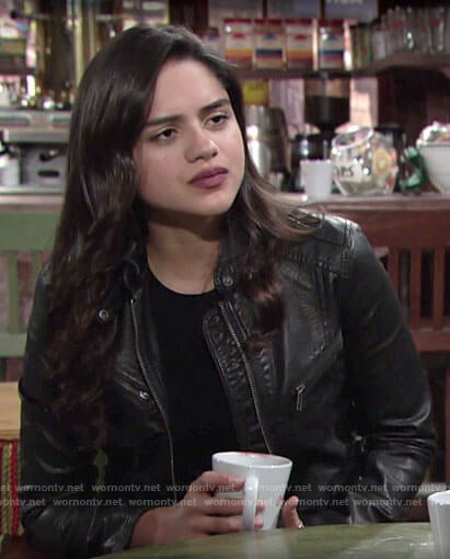 Lola’s leather jacket on The Young and the Restless
