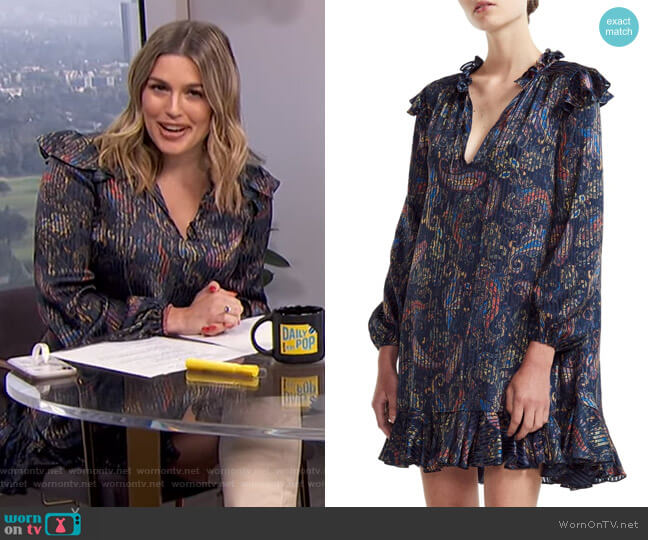 Maje Riley Dress worn by Carissa Loethen Culiner on E! News