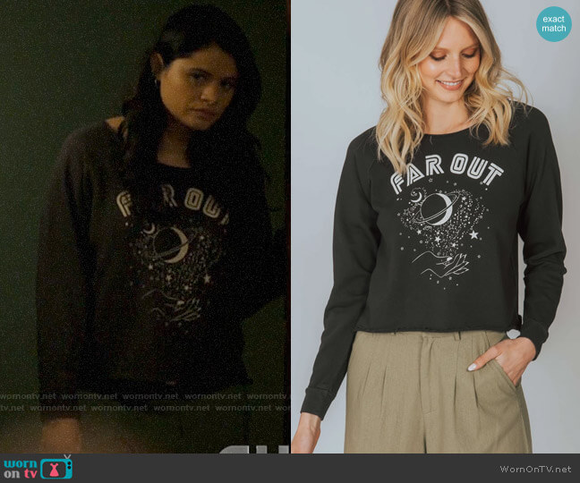 Mate the Label The Donny Pullover in Far Out worn by Mel Vera (Melonie Diaz) on Charmed