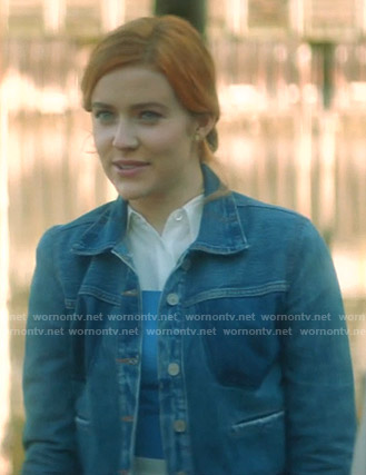 Nancy’s denim jacket on Nancy Drew