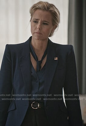 Elizabeth navy blazer on Madam Secretary