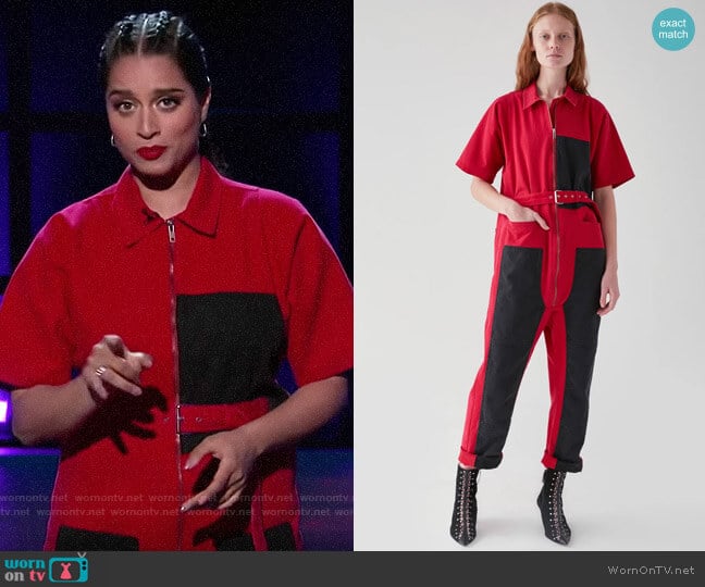 Rachel Comey Handy Jumpsuit worn by Lilly Singh on A Little Late with Lilly Singh