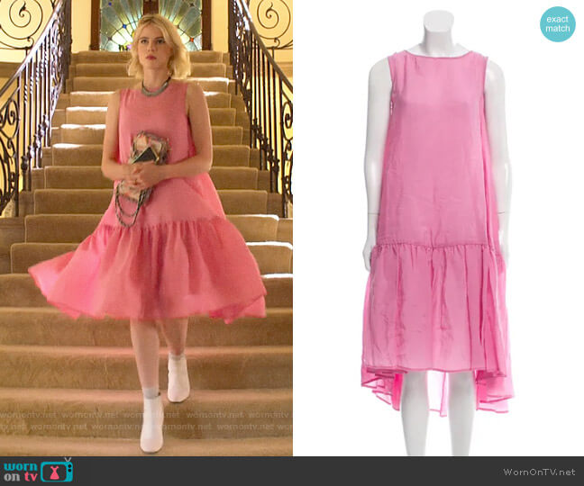Rachel Comey Vance Midi Dress worn by Astrid (Lucy Boynton) on The Politician
