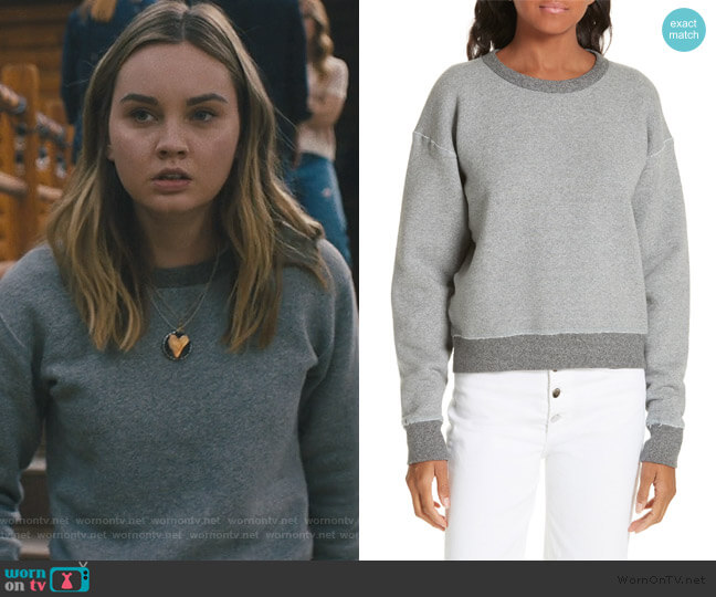 Rag & Bone Best Sweatshirt worn by Candace Preston (Ajiona Alexus) on Light as a Feather