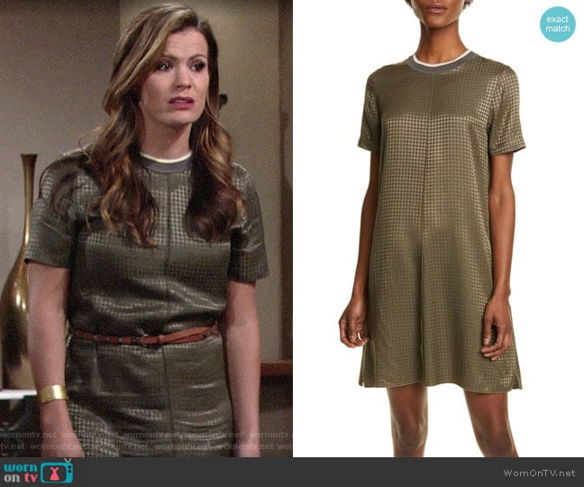 Rag & Bone Ali Houndstooth Shift Dress worn by Chelsea Lawson (Melissa Claire Egan) on The Young and the Restless