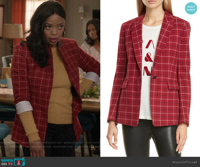 Rag & Bone Hazel Check Blazer