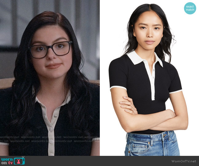Rag & Bone Libby Polo Top worn by Alex Dunphy (Ariel Winter) on Modern Family