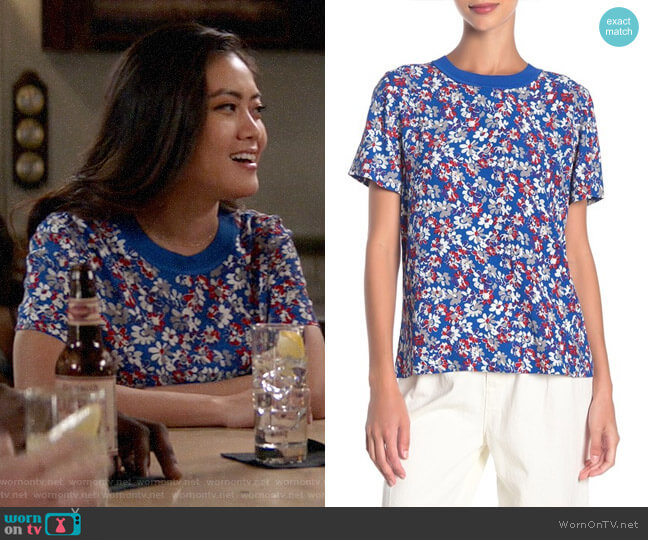 Rag & Bone Sloane Tee worn by Joy (Jessica Lu) on God Friended Me