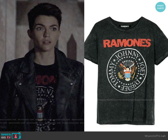 Ramones Band T-shirt worn by Kate Kane (Ruby Rose) on Batwoman