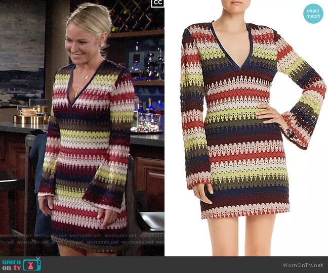 Ramy Brook Jaime Dress worn by Sharon Newman (Sharon Case) on The Young and the Restless