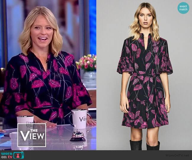 Reiss Marsali Dress worn by Sara Haines on The View