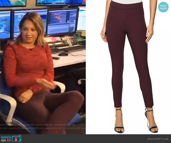 Reiss Tyne High Rise Skinny Pants worn by Ginger Zee on Good Morning America