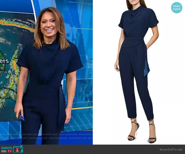 Reiss Silva Jumpsuit worn by Ginger Zee on Good Morning America