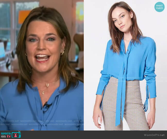 Veronica Beard Remi Blouse worn by Savannah Guthrie on Today