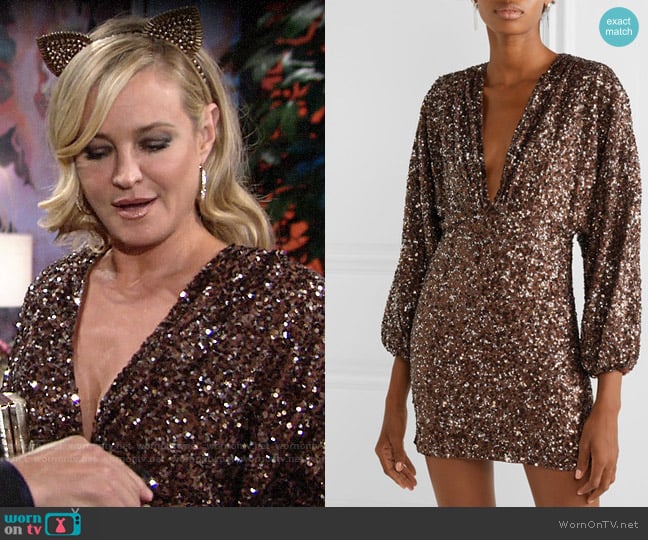 Retrofete Aubrielle Dress worn by Sharon Newman (Sharon Case) on The Young and the Restless
