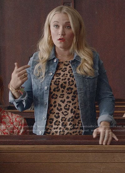 Roxy’s leopard tee on Almost Family