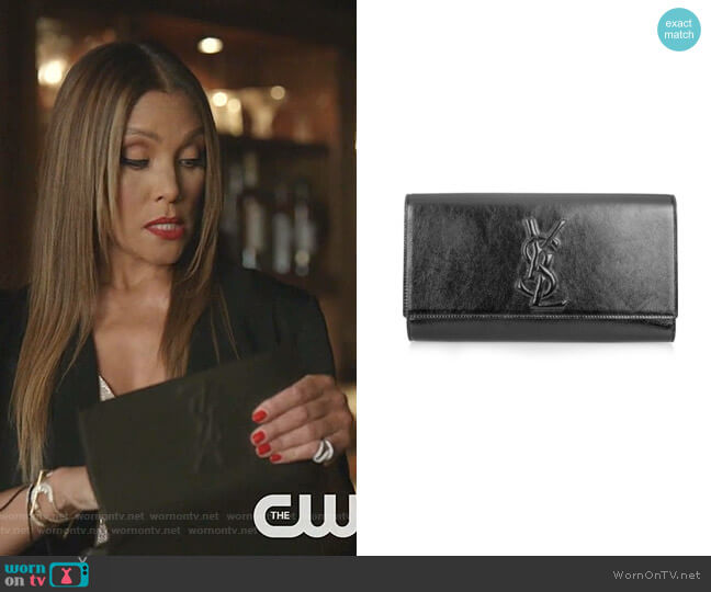 Yves Saint Laurent Belle De Jour Clutch worn by Dominique Deveraux (Michael Michele) on Dynasty