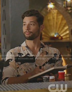 Sam’s fish print shirt on Dynasty