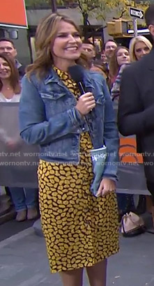 Savannah’s yellow floral shirtdress on Today