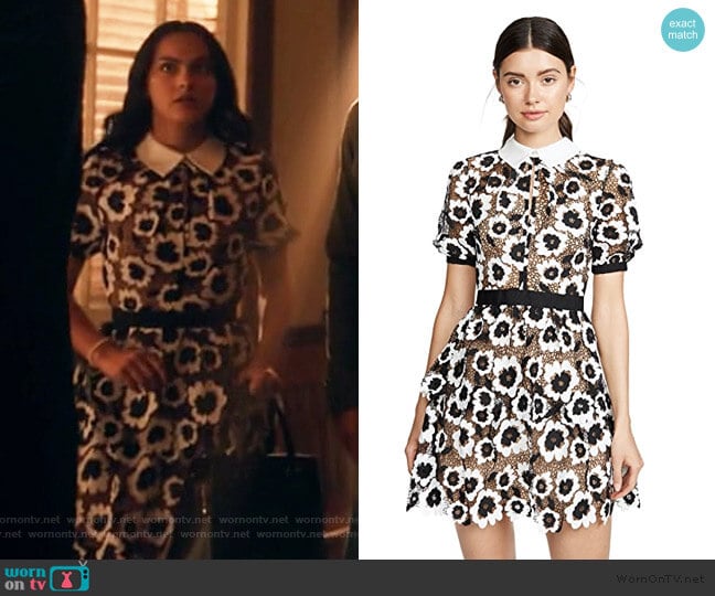 Self Portrait Abstract Floral Guipure Dress worn by Veronica Lodge (Camila Mendes) on Riverdale