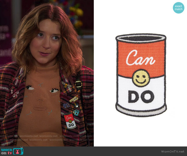 Seltzer Can Do Iron-On Patch worn by Nonnie Thompson (Kimmy Shields) on Insatiable