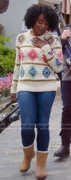 Simone’s ski sweater on The Good Place