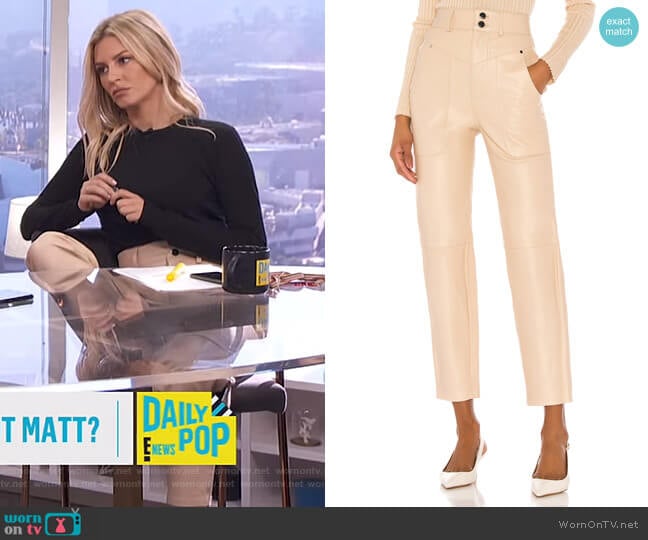 Song of Style Seana Leather Pant worn by Morgan Stewart on E! News