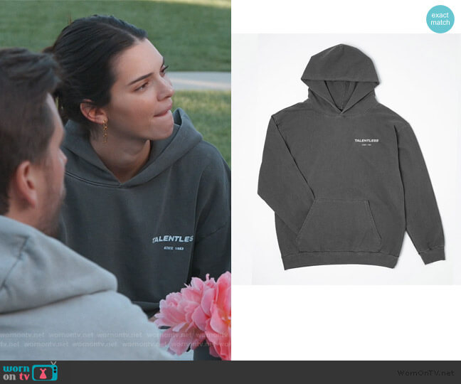 Talentless Talentless Hoodie worn by Kendall Jenner on Keeping Up with the Kardashians