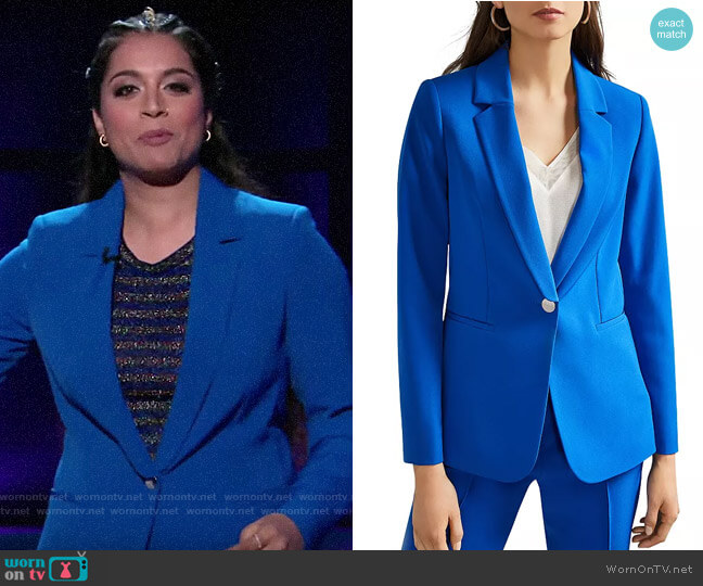 Ted Baker Ariee Blazer worn by Lilly Singh on A Little Late with Lilly Singh