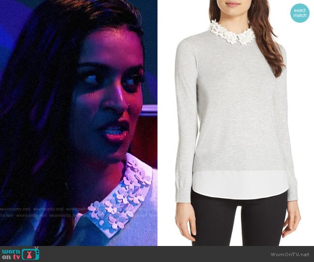 Ted Baker Nansea Sweater worn by Lilly Singh on A Little Late with Lilly Singh
