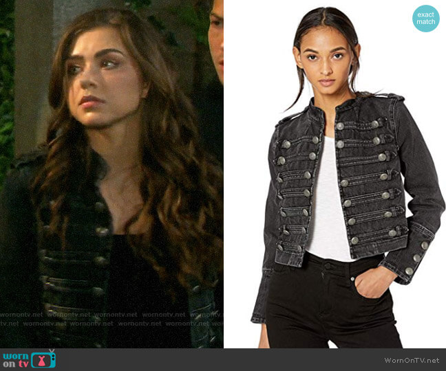The Kooples Denim Military Jacket worn by Ciara Brady (Victoria Konefal) on Days of our Lives