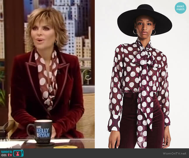 Tommy Hilfiger x Zendaya Polka Dot Organza Blouse