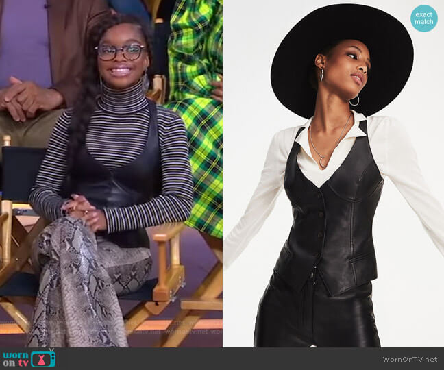 Tommy Hilfiger x Zendaya Leather Waistcoat